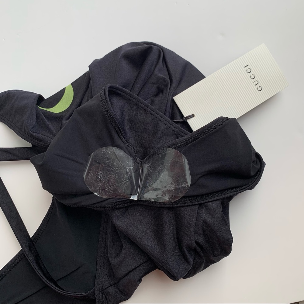 Gucci Black Vintage Logo One-piece Swimsuit - Picture 13 of 16